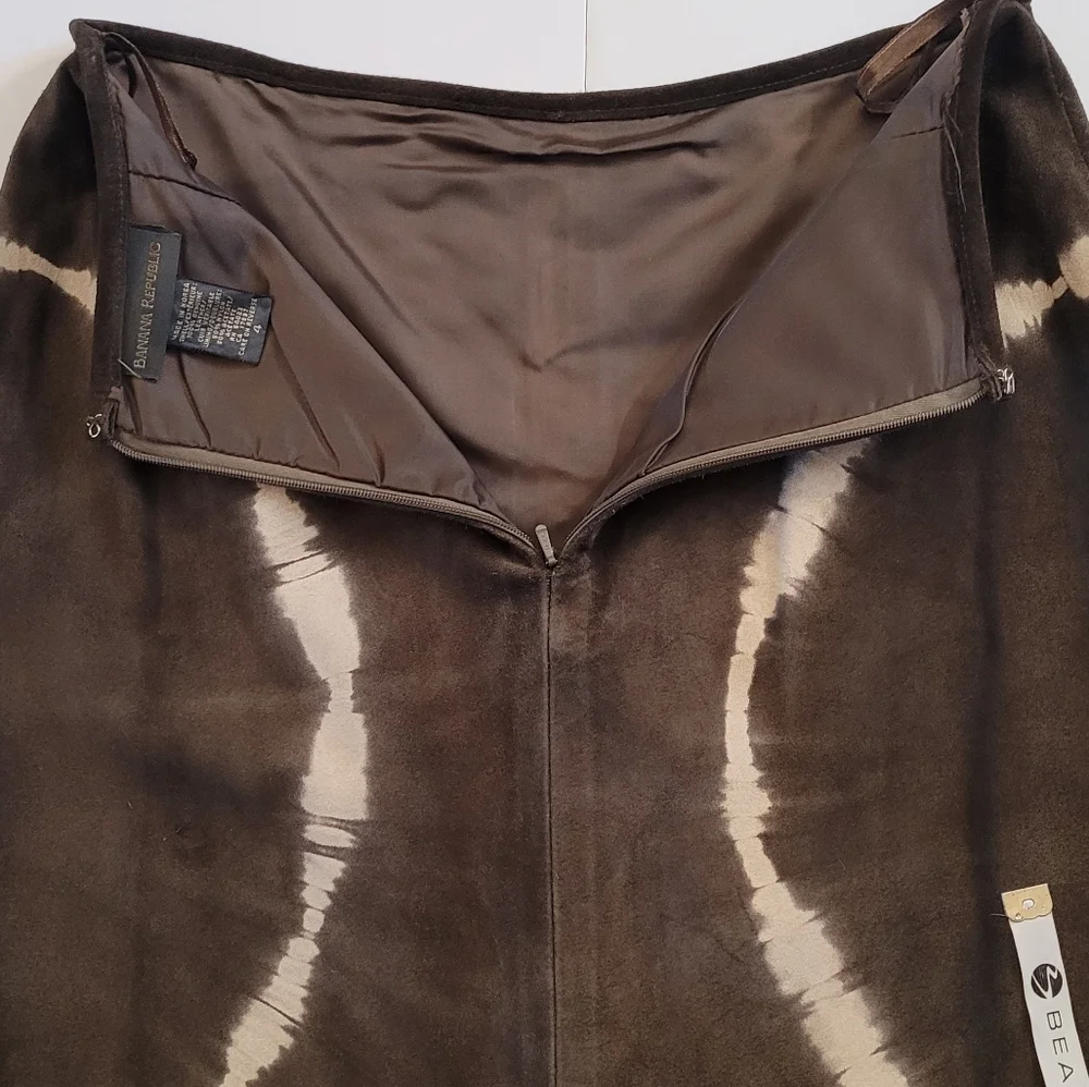 NWOT BananaRepublic leather skirt - Picture 3 of 10